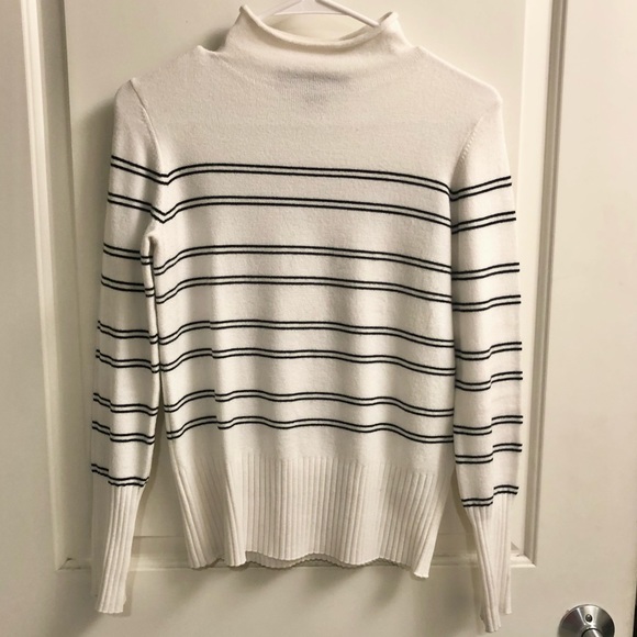 French Connection Striped Turtleneck Sweater - Picture 1 of 4